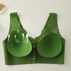 Arenzza comfort front-clasp wire-free seamless bra with soft fabric and smooth finish, designed for everyday support and comfort.