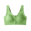 Arenzza comfort front-clasp wire-free seamless bra with soft fabric and smooth finish, designed for comfort and support.