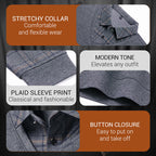 Men's faux two-piece lapel long-sleeve tops by Arenzza, featuring a sleek, tailored design in a versatile men's clothing style.