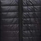 Men's warm quilted puffer jacket with hood by Arenzza, featuring a sleek design and insulated for cold weather.
