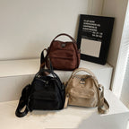 Aarenza women's lightweight nylon crossbody handbag in black with adjustable strap and sleek design.