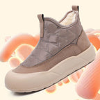A pair of Arenzza warm waterproof snow boots with thick soles and insulated lining for winter outdoor wear.