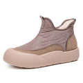 A pair of Arenzza warm waterproof snow boots with thick soles, ideal for winter outdoor footwear, shown on a neutral background.