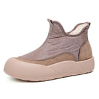 A pair of Arenzza warm waterproof snow boots with thick soles, ideal for winter outdoor footwear, shown on a neutral background.