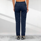 A pair of women's Arenzza hiking pants with five zipper pockets, quick-drying fabric, designed for outdoor adventure and comfort.