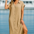Aarenza women's versatile shirt dress in a stylish, comfortable design, perfect for casual or semi-formal wear.