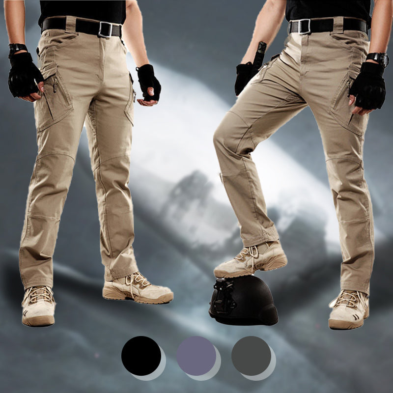 A pair of Arenzza waterproof tactical pants with multiple pockets, durable fabric, and a comfortable fit for outdoor activities.