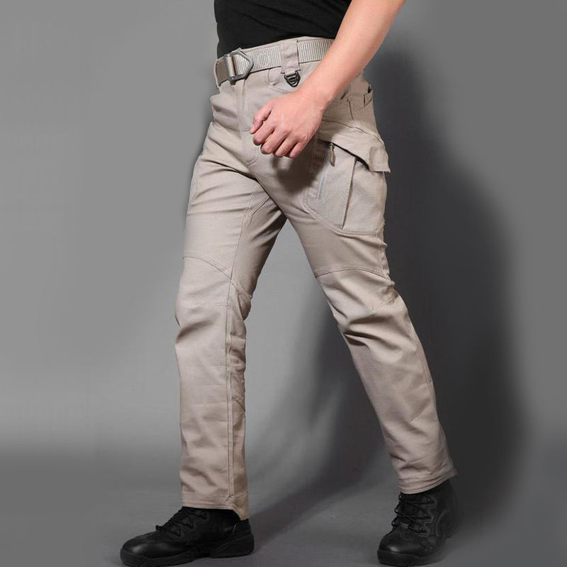 A pair of Arenzza waterproof tactical pants with multiple pockets, durable fabric, and a comfortable fit for outdoor activities.