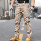 A pair of Arenzza waterproof tactical pants with multiple pockets, durable fabric, and a comfortable fit for outdoor activities.
