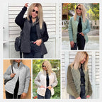 Women’s knit patchwork puffy jacket by Arenzza featuring colorful quilted fabric and a cozy, stylish design.