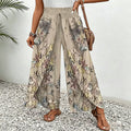 Women's printed wide-leg drawstring trousers by Arenzza, featuring a relaxed fit and stylish pattern for casual wear.