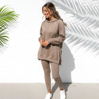 Arenzza women's stylish hoodie and pants set in a casual, comfortable fit featuring a matching top and bottom in soft fabric.