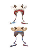 Arenzza festive Christmas antler hat with plush antlers and cozy knit design, perfect for holiday celebrations and costumes.