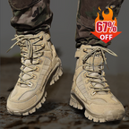 A pair of Arenzza tactical sports boots with waterproof material, reinforced toe, and non-slip grip designed for outdoor and military use.