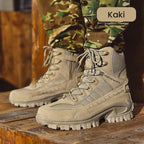 A pair of Arenzza tactical sports boots with waterproof material, reinforced toe, and non-slip grip for outdoor and military training.
