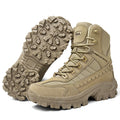 A pair of Arenzza tactical sports boots with waterproof material, reinforced toe, and non-slip grip for outdoor and military use.