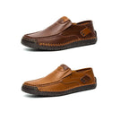 Arenzza men's leather shoes made of breathable calfskin, featuring a classic, comfortable design for everyday wear.