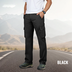 A pair of men's Arenzza multi-pocket cargo pants with multiple functional pockets, made from durable fabric, suitable for casual wear.