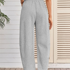 A pair of Arenzza drawstring pocket Capri sweatpants in soft fabric with side pockets and an elastic waistband.