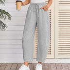 A pair of Arenzza drawstring pocket Capri sweatpants with elastic waist and casual fit, shown on a neutral background.