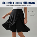 Women's casual elastic waist wrap skort by Arenzza featuring a stylish, comfortable design with a flattering fit.