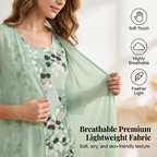 Women's elegant chiffon dress and cardigan 2-piece set by Arenzza, featuring a flowing chiffon dress and matching cardigan.