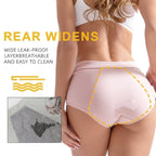 A pair of Arenzza high-waisted leak-proof underwear with comfortable fit and reliable leak protection, displayed flat.