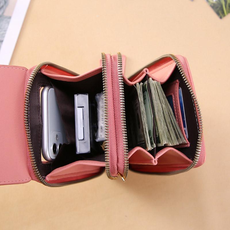 Arenzza women's touch screen messenger bag with phone charging, anti-theft design, water-resistant fabric, and stylish appearance.