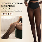 A pair of Arenzza shaping leggings in black, featuring a seamless design, ideal for staying warm and achieving a snatched look.