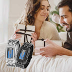 A men's Arenzza Binary LED Watch with stainless steel band, blue LED display, sporty design, water-resistant, modern style.