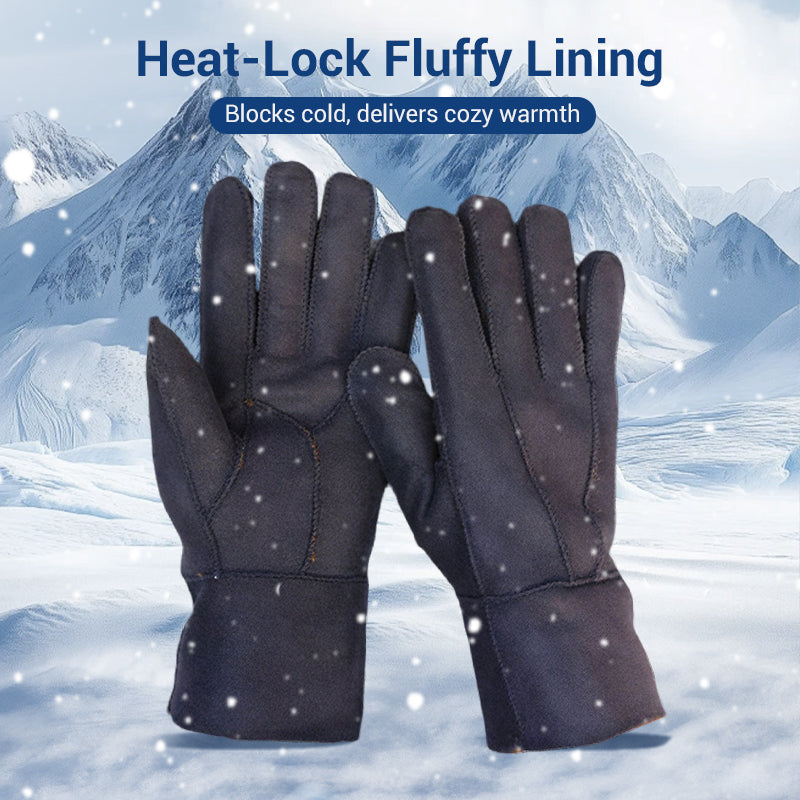A pair of warm soft lined gloves with extended cuffs by Arenzza, designed for cozy winter wear.