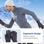 A pair of warm soft lined gloves with extended cuffs from Arenzza, perfect for cold weather.