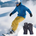 Arenzza warm soft lined gloves with extended cuffs, ideal for winter, showing a cozy, insulated glove design for cold weather.