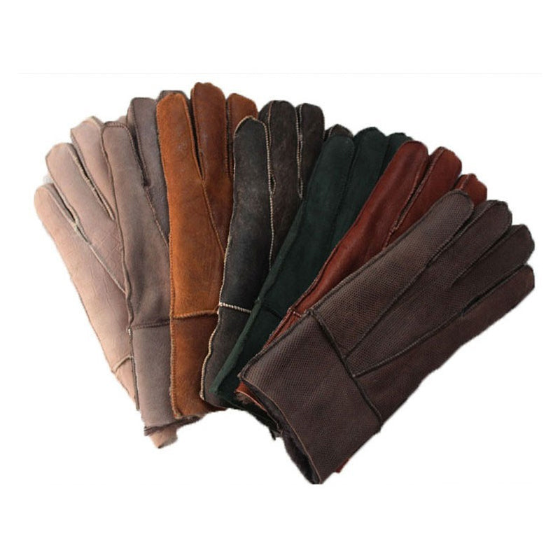 A pair of warm, soft-lined gloves with extended cuffs from Arenzza, ideal for cold weather, shown in a close-up view.