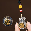 Arenzza zodiac fortune bag pendant with festive Christmas design, symbolizing good luck and prosperity, displayed against a neutral background.