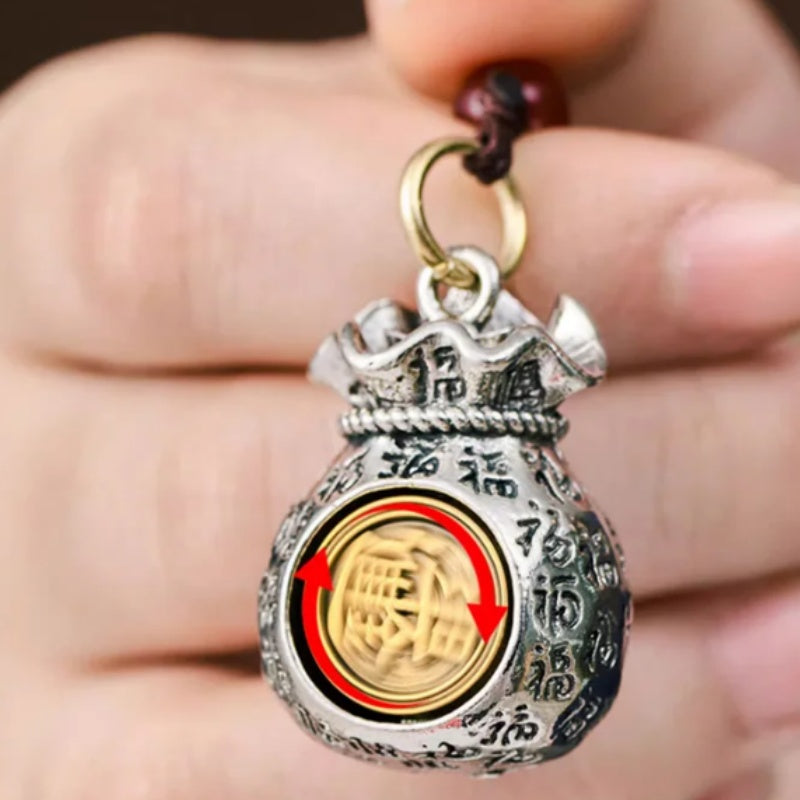 Arenzza Zodiac Fortune Bag Pendant for good luck and prosperity, featuring a festive Christmas design on a clothing and accessories item.