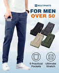 A pair of Arenzza high-stretch cargo pants with multiple pockets, durable fabric, and a modern, versatile design for outdoor wear.