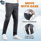 A pair of Arenzza high-stretch cargo pants with multiple pockets, durable fabric, and a modern casual fit.