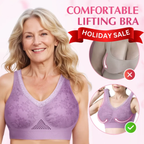 Two Arenzza pure cotton buttonless lifting bras, comfortable and seamless, shown in natural white with soft fabric details.