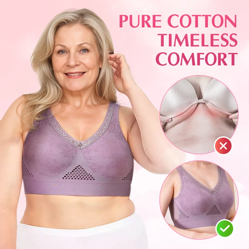 Pair of Arenzza pure cotton buttonless lifting bras, comfortable and seamless, shown in soft white fabric with supportive design.