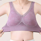 Pair of Arenzza pure cotton buttonless lifting bras in white, featuring a comfortable, seamless design and supportive fit.