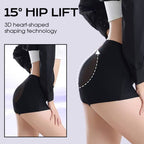 A pair of black women's high-waisted butt-lifting tummy-control shaping pants by Arenzza, displayed flat on a white background.