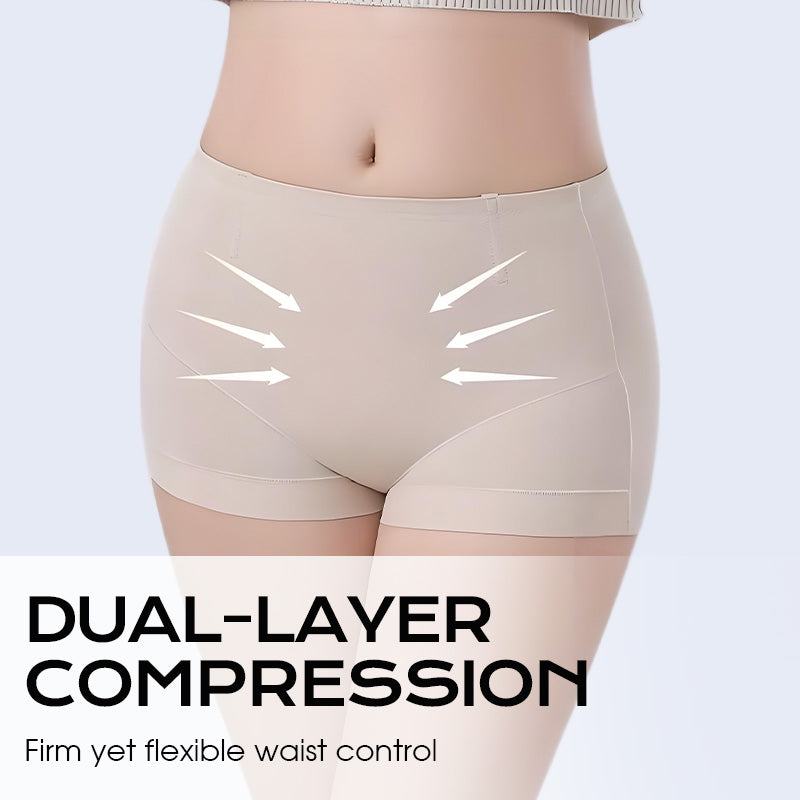 A pair of black women's high-waisted butt-lifting tummy-control shaping pants from Arenzza, displayed on a white background.