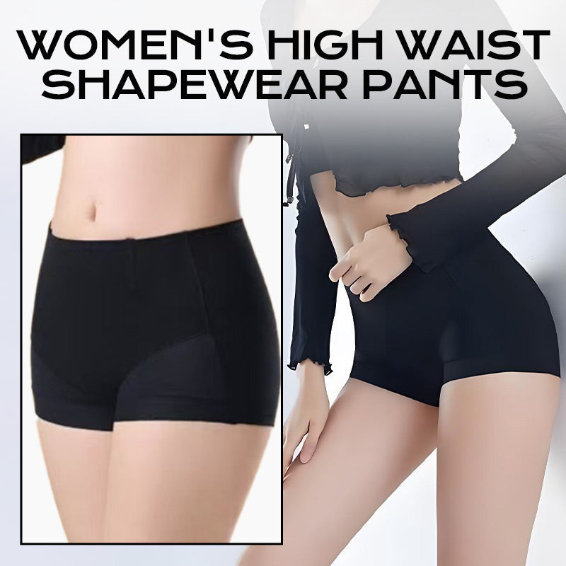 Aarenza women's high-waisted shaping pants with tummy control and butt-lifting design, shown in black on a mannequin.