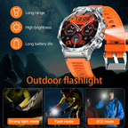 Arenzza 1.52-inch HD men's smartwatch with sports modes, waterproof IP68, phone call and music control, and long battery life.