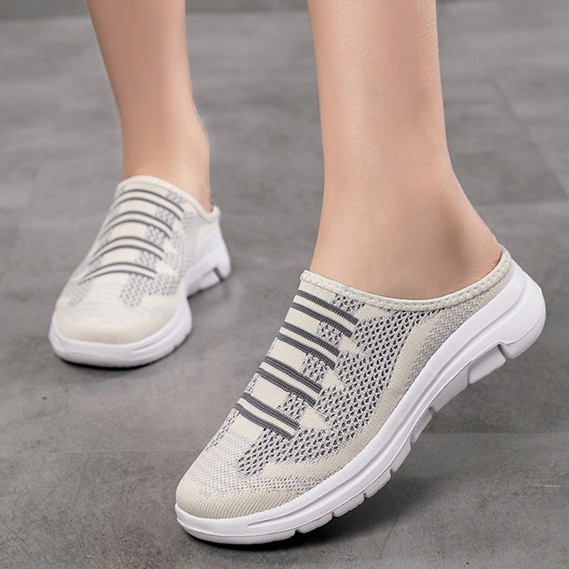 Arenzza breathable closed-toe slide slippers with cushioned soles, designed for comfort and casual wear.