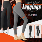A pair of black high-waisted Arenzza tummy control shaping leggings with a smooth, stretchy fabric, designed for training and everyday wear.