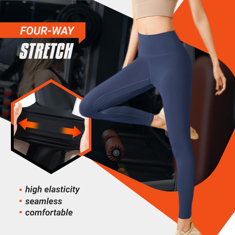 A pair of black high-waisted tummy control shaping leggings by Arenzza, designed for training and figure shaping.