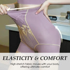 A pair of women's high-waisted tummy control shaper shorts by Arenzza, designed to smooth and shape the waist and hips.