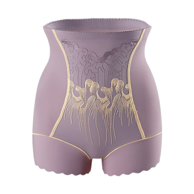 A pair of Arenzza women's high-waisted tummy control shapewear shorts with seamless design and firm compression for a smooth silhouette.
